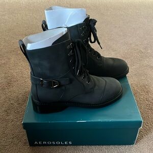 Aerosoles black leather boots